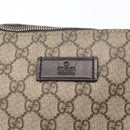 GUCCI GG Canvas Shoulder Bag PVC Beige Silver 110054 Auth 172689-14