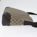 GUCCI GG Canvas Shoulder Bag PVC Beige Silver 110054 Auth 172689-4