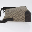 GUCCI GG Canvas Shoulder Bag PVC Beige Silver 110054 Auth 172689-5