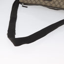GUCCI GG Canvas Shoulder Bag PVC Beige Silver 110054 Auth 172689-7