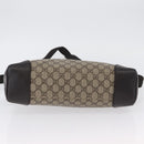 GUCCI GG Canvas Shoulder Bag PVC Beige Silver 110054 Auth 172689-9