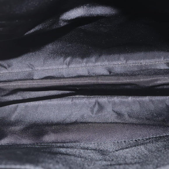 Christian Dior Tote Bag Nylon Black Silver Auth 172694