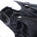 Christian Dior Tote Bag Nylon Black Silver Auth 172694-20