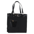 Christian Dior Tote Bag Nylon Black Silver Auth 172694-1