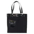 Christian Dior Tote Bag Nylon Black Silver Auth 172694-13