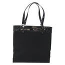 Christian Dior Tote Bag Nylon Black Silver Auth 172694-2