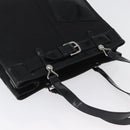 Christian Dior Tote Bag Nylon Black Silver Auth 172694-6