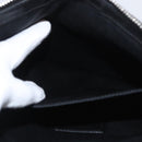 SAINT LAURENT Clutch Bag Canvas Gray Silver Auth 172695-20