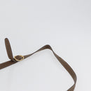 GUCCI Shoulder Bag Leather Brown Gold Auth 172696-8