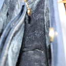 GUCCI Bamboo Tote Bag Suede Navy Gold 002 1186 0260 Auth 172705-15