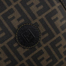 FENDI Zucca Canvas Boston Bag PVC 2way Black Brown Auth 172708-18