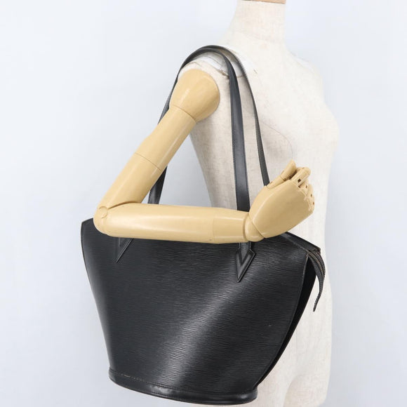 LOUIS VUITTON Epi Saint Jacques Shopping Bag Black M52262 LV Auth 172714