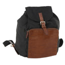 PRADA Rugzak Nylon Zwart Zilver Auth 172717-1