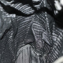 PRADA Rugzak Nylon Zwart Zilver Auth 172717-21