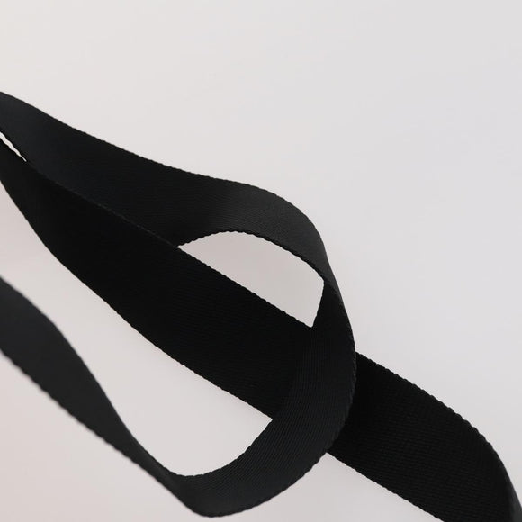 PRADA Rugzak Nylon Zwart Zilver Auth 172717
