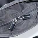 PRADA Tote Bag Nylon Black Silver Auth 172727-10