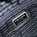 PRADA Tote Bag Nylon Black Silver Auth 172727-18
