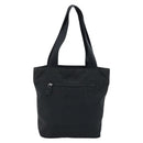 PRADA Tote Bag Nylon Black Silver Auth 172727-2