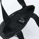 PRADA Tote Bag Nylon Black Silver Auth 172727-6