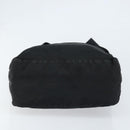 PRADA Tote Bag Nylon Black Silver Auth 172727-5