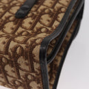 Christian Dior Trotter Canvas Hand Bag Beige Gold Auth 172728-13