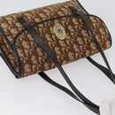 Christian Dior Trotter Canvas Hand Bag Beige Gold Auth 172728-6