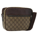 GUCCI GG Supreme Shoulder Bag PVC Beige Silver 114291 Auth 172729-1