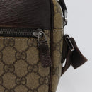 GUCCI GG Supreme Shoulder Bag PVC Beige Silver 114291 Auth 172729-14