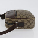 GUCCI GG Supreme Shoulder Bag PVC Beige Silver 114291 Auth 172729-5
