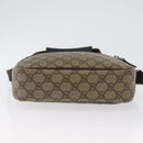 GUCCI GG Supreme Shoulder Bag PVC Beige Silver 114291 Auth 172729-9