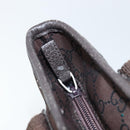 GUCCI GG Canvas Tote Bag Brown Silver 180450 Auth 172731-14