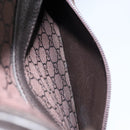 GUCCI GG Canvas Tote Bag Brown Silver 180450 Auth 172731-22