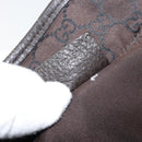 GUCCI GG Canvas Tote Bag Brown Silver 180450 Auth 172731-23