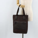 GUCCI GG Canvas Tote Bag Brown Silver 180450 Auth 172731-24
