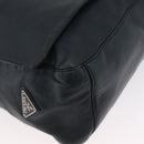 PRADA Plastic Chain Shoulder Bag Leather Black Auth 172733-9