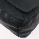 PRADA Plastic Chain Shoulder Bag Leather Black Auth 172733-14