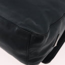 PRADA Plastic Chain Shoulder Bag Leather Black Auth 172733-16