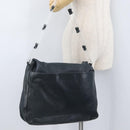 PRADA Plastic Chain Shoulder Bag Leather Black Auth 172733-22
