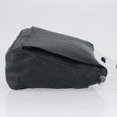 PRADA Plastic Chain Shoulder Bag Leather Black Auth 172733-3