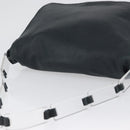 PRADA Plastic Chain Shoulder Bag Leather Black Auth 172733-6
