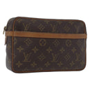 LOUIS VUITTON Monogram Compiegne 23 Clutch Bag M51847 LV Auth 172739-1