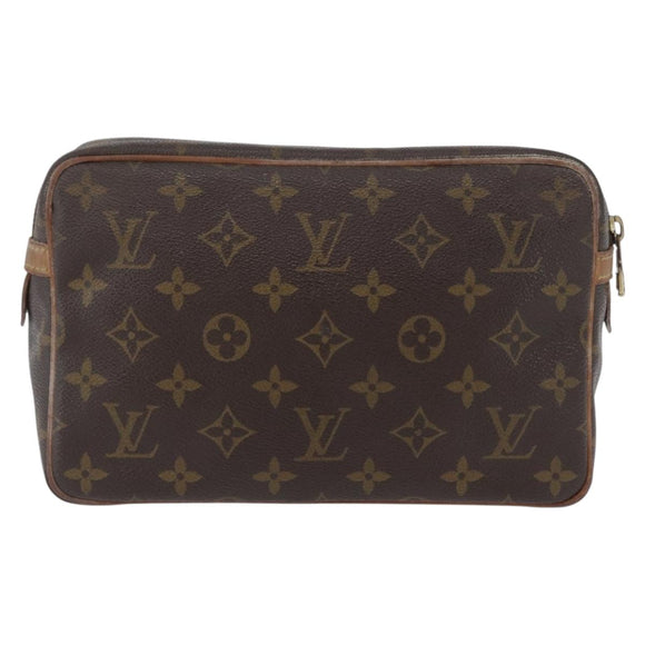 LOUIS VUITTON Monogram Compiegne 23 Clutch Bag M51847 LV Auth 172739