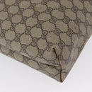 GUCCI GG Supreme Web Sherry Line Tote Bag PVC Beige Gold 16 002 4487 Auth 172743-17