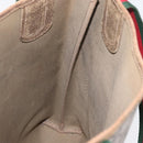 GUCCI GG Supreme Web Sherry Line Tote Bag PVC Beige Gold 16 002 4487 Auth 172743-20