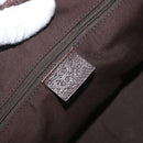 GUCCI GG Canvas Web Sherry Line Tote Bag Beige Silver 145810 Auth 172745-16
