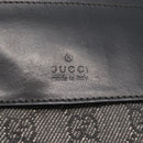 GUCCI GG Canvas Waist bag Black Silver 28566 Auth 172746-15