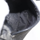 GUCCI GG Canvas Waist bag Black Silver 28566 Auth 172746-18