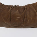 Chloe Shoulder Bag Leather Brown Silver Auth 172747-3