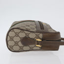GUCCI GG Supreme Web Sherry Line Bag PVC Beige Red 68 02 005 Auth 172748-3