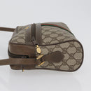 GUCCI GG Supreme Web Sherry Line Bag PVC Beige Red 68 02 005 Auth 172748-4